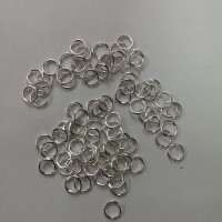 Колечки серебристые 0.5 мм